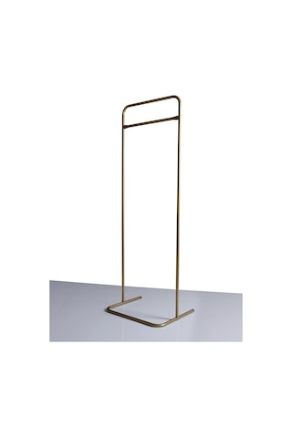 Ulu Metal Konfeksiyon Askılığı Gold Renk Askılık Elbise Askılığı Ayaklı Askılık Kıyafet Askılığı Gold