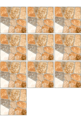 Geekyou Mediterranean Tarzı Otomatik Yapışkan Seramik Desenli Duvar Sticker 20x20cm 10 Adet - Kolay Kurulum, Kaliteli Pvc Diğer