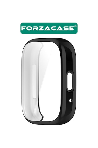 Forzacase Xiaomi Redmi Watch 3 Active İle Uyumlu Önü Kapalı Ekran Korumalı Silikon Kılıf - Fc256 Siyah