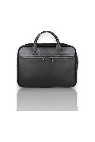 Deri Evrak Çantası Laptop Bölmeli 15.6" 8683255013739 Siyah