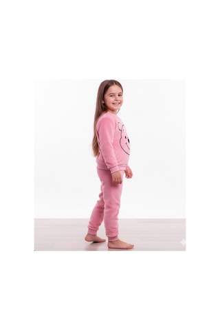 Peluş Kız Çocuk Takım - 2/8 Yaş - 31569 Pembe
