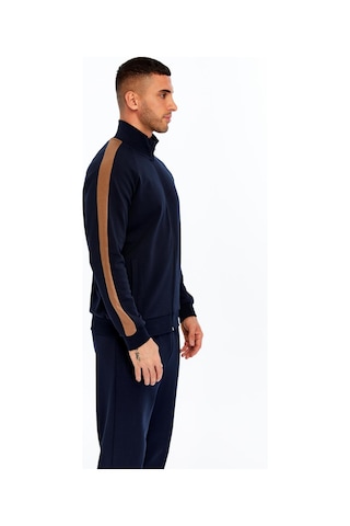 AR-MA Arma Erkek Slim Fit Reglan Kollu Fleto Cepli Tam Fermuar Dik Yaka Interlok Sweatshirt K30324989602 Lacivert