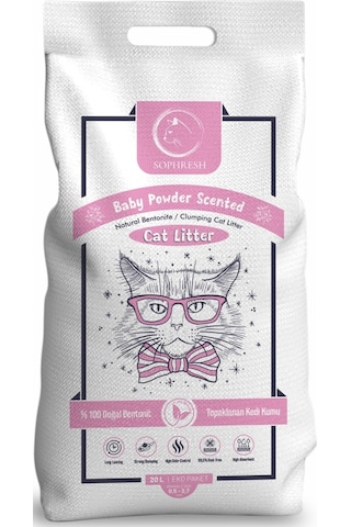 Sophresh Bs250 Bebek Pudrası Kedi Kumu Cat Litter 20 L