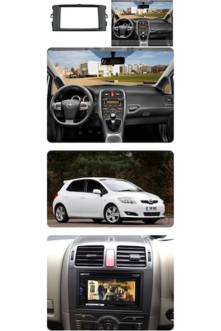 Toyota Auris 2007-2013 Double Teyp Çerçevesi