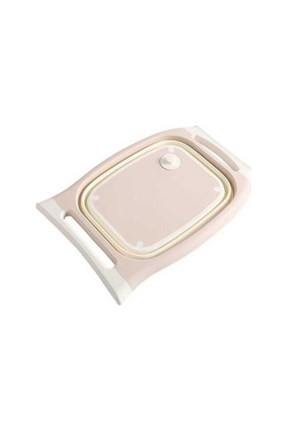 Fastbuy Çok Fonksiyonlu Mutfak Kesme Tahtası, Katlanır Sebze Yıkama, Büyük, Metal Renk, Yüksek Kalite, Ev Yeme Pembe Pembe