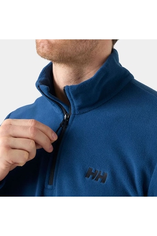 Helly Hansen Hh Mount Fleece Erkek Yarım Fermuarlı Polar Hh.12001 Hha.507 Mavi
