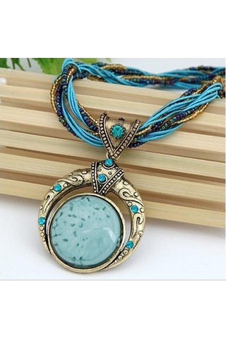 Soulader 2022 Bohem Tarzı Çok Katmanlı Vintage Retro Etnik Kolye Moda Takı Aksesuar Doğal Taş Ve Boncuk Detaylı Zincir Kolye Kadın Günlük Özel Gün Çok REnkli