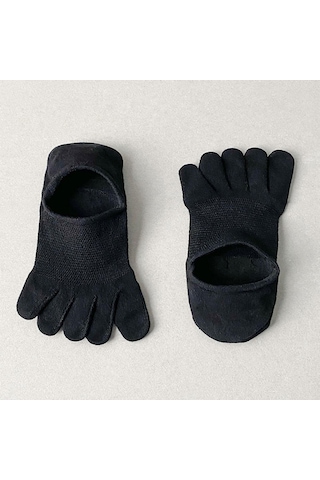 Homyl Koşu Sporları Için Beş Parmak Çorap Hafif Kaymaz İnce Siyah