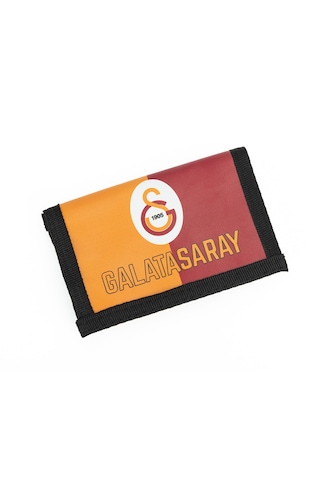 Galatasaray Parçalı Suni Deri Cüzdan Sarı - Kırmızı Galatasaray Parçalı Suni Deri Cüzdan Sarı - Kırmızı