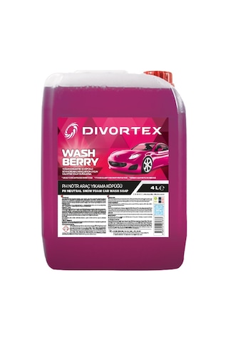 Divortex Washberry Ph Nötr Oto Şampuanı 4 Litre