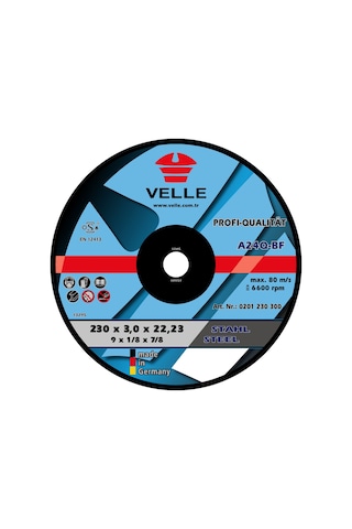 Velle 230x3 Metal Kesme Taşı