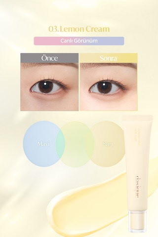Dasique Güneş Koruyucu Ton Eşitleyici Ve Pürüzsüzleştirici Baz Correcting Sun Base 03 Lemon Cream