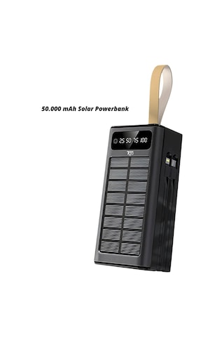 50.000 Powerbank Güneş Enerjili Belirtilmemiş