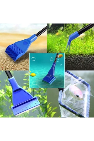 5 İn 1 Akvaryum Tankı Temizleme Seti Akvaryum Balığı Bakım  Seti