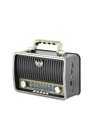 Kemai Md-1909Bt Usb Sd Mp3 Bluetooth Şarjlı Nostaljik Radyo