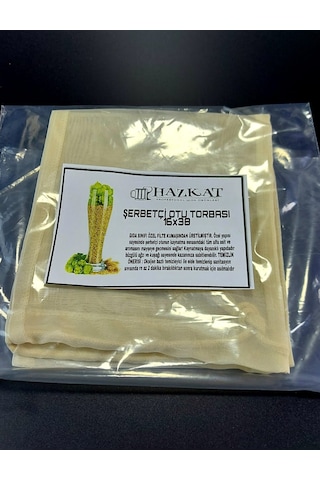Hazkat Şerbetçi Otu Torbası 16 x 38 CM Krem