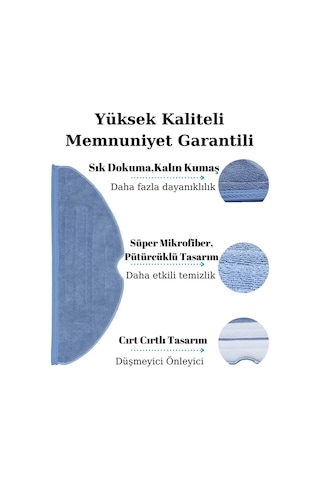 Roborock S8 Serileri İle Uyumlu Yedek Ana Fırça Ve Mop-4 Parça