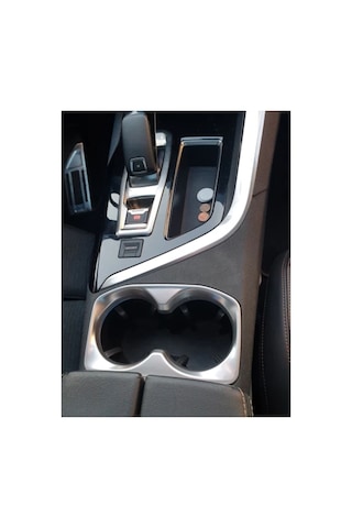 Peugeot 3008 Bardaklık Krom Çerçevesi 5008 Bardaklık Krom Çerçeve Kalın