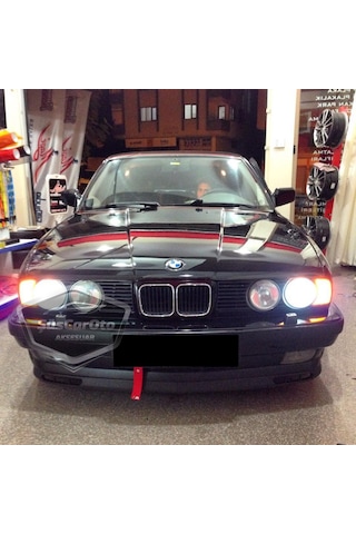 Bmw 5 Serisi E34 1987-1996 Uyumlu Üniversal Laguna Lip Esnek Ön Lip 2 Parça Tampon Altı Dil Karlık Ön Ek 00 Şüscaroto Aksesuar