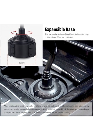 Ebitda Evrensel Araç Tutucu - 55-92mm, Abs&43 Metal, 220mm Kollu