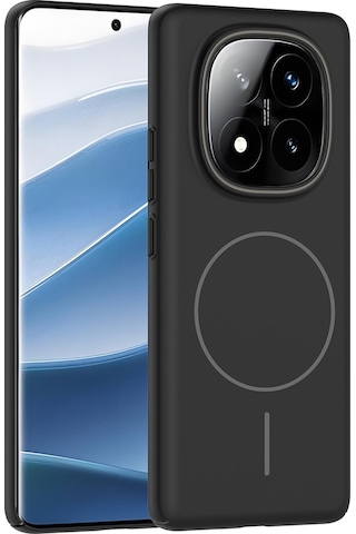 Redmi Note 14 Pro Plus Uyumlu Kılıf Magsafe Şarj Özellikli Zore Ruby Silikon Kapak - Lacivert Lacivert
