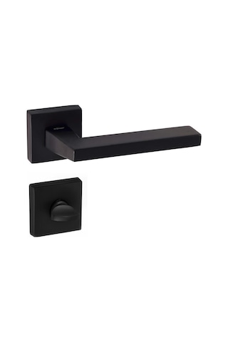 Doğanlar Parma Mat Siyah Rozetli Kapı Kolu Takım-wc Kol Pk001dgn0104 Renkli