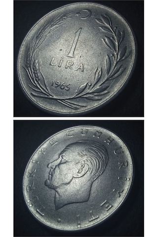 1965 Akmonital 1 Lira Çt+/ççt Eski Madeni Para - 399636660eec9f2c10