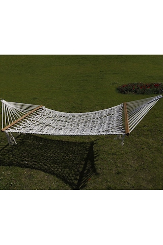 Bilenhamak Çift Kişilik Düğümsüz Lüks Hamak (120 Cm Genişlik) Beyaz
