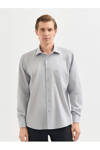 Karaca Erkek Regular Fıt Gömlek-açık Gri 11.25s.04.310 Açık Gri