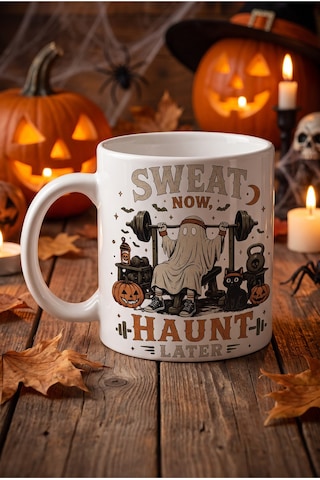 Özel Tasarım Kupa Bardak Halloween Haunt Konsept Baskılı Porselen Hediye Kupa Bardak