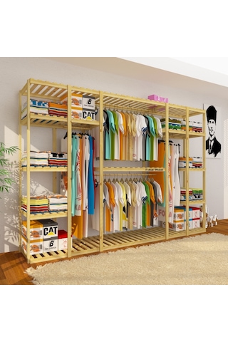 Quinte - Sektörün En Büyük Açık Ahşap Gardırop Tasarımı