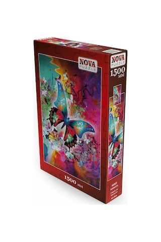 Nova 44001 - 1500 Parça Fantastik Kelebek Mini Puzzle