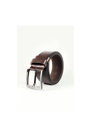 Mergenshoes Kahve Hakiki Deri Erkek Kot Pantolon Kemeri Ka01 001 Kahverengi