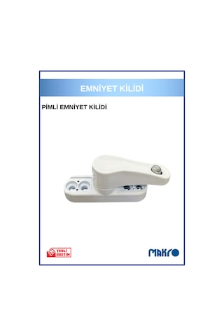 Pvc Kapı Pencere Pimapen Balkon Kapısı Çocuk Emniyet Kilidi Güvenlik Pimli Metal Beyaz