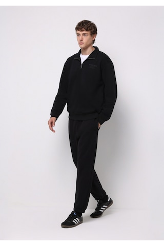 Colins Loose Fit Orta Bel Düz Erkek Siyah Eşofman Altı Cl1077101 Q1.v2 Blk Siyah