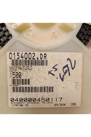 0154002.dr Fuse Board Mnt 2a 125vac/vdc Smd Stmicroelectronics Sigorta 2 Adet
