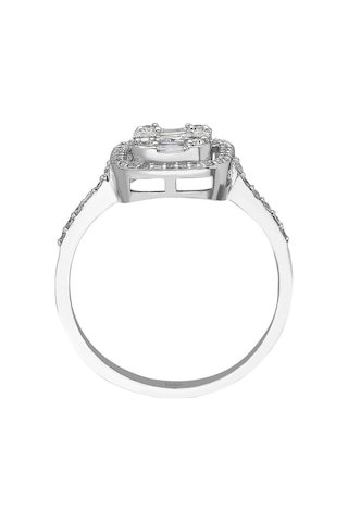 Sirius F Renk 0,55 Karat Baget Pırlanta Yüzük 0841R0042