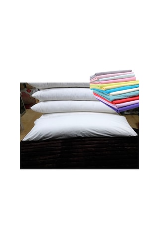 Karı Koca Yastığı 50x130 Kılıflı , Pamuklu, Uzun Yastık Çok Renkli