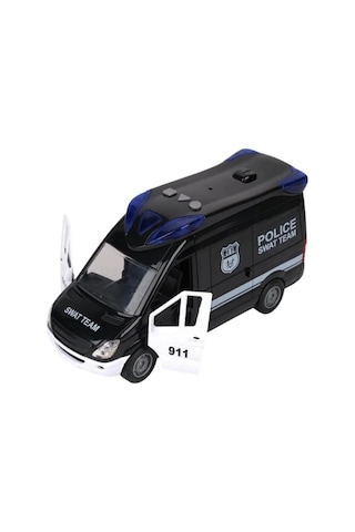 Lc Sesli Ve Işıklı Polis Minibüsü Mbt06 Standart