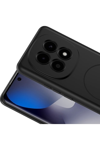 Maks Technology Redmi Note 15 4g Kılıf M-safe Şarj Özellikli Mkst Meta Kapak - Siyah