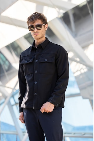 Siyah Renk Erkek Kaşe Ceket-1632 Siyah