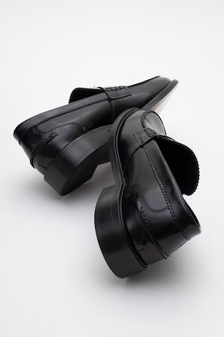 Dericlub Erkek Klasik Rugan Deri Loafer Gerçek Deri Cr 2655 Siyah