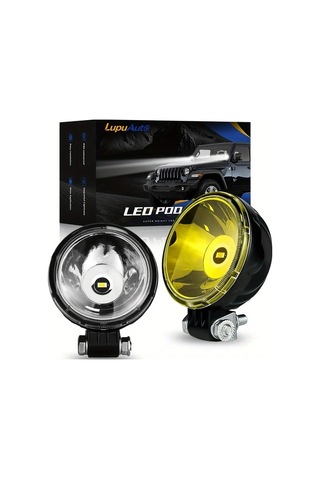 Xuweiwei Lupuauto 7.62cm Led Spot Işık 2 Adet Sarı Süper Parlak 3000 Lümen 12 24v Offroad Işık