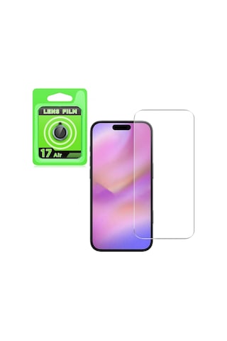 Adige İphone Uyumlu 17 Air Lens Koruyucu Mavi + Ekran Koruyucu Mavi