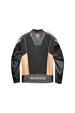 Scoyco Jk187 Deri Motosiklet Montu 65618 Gold Siyah