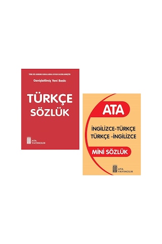Mini Türkçe Sözlük- İngilizce Sözlük Plastik Kapak