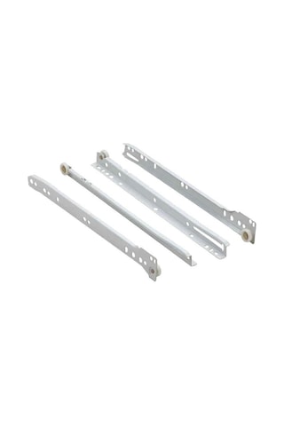 Samet 400Mm Beyaz Bantlı Çekmece Rayı 1 Takım Beyaz