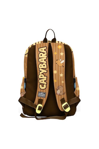 Coral High Kids Kapibara Desenli Okul Sırt Çantası 23783 Kahverengi