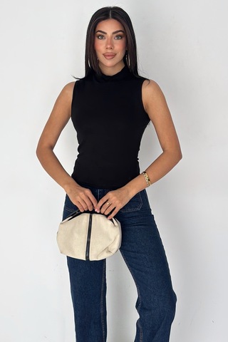 Noa & Noa 2'li Paket Kadın Kolsuz Boğazlı Basic Body Sleek Core Bordo