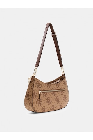 Guess Noelle Iı Üstten Fermuarlı Kadın Kahverengi Omuz Çantası Hwss9672180-lgw